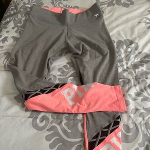Legging pink gris y naranja